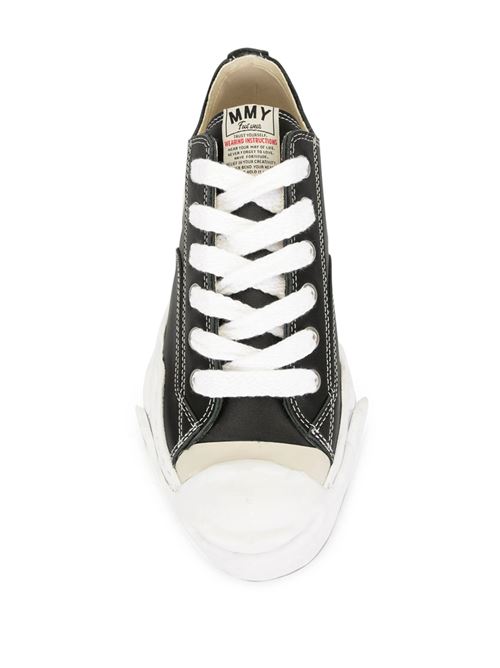 Latte white leather logo patch sneakers Mihara Yasuhiro | A05FW704BLACK